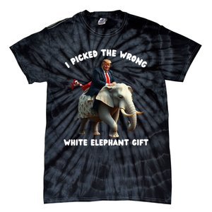 White Elephant Gag Wrapped Elephant Dumb Tie-Dye T-Shirt