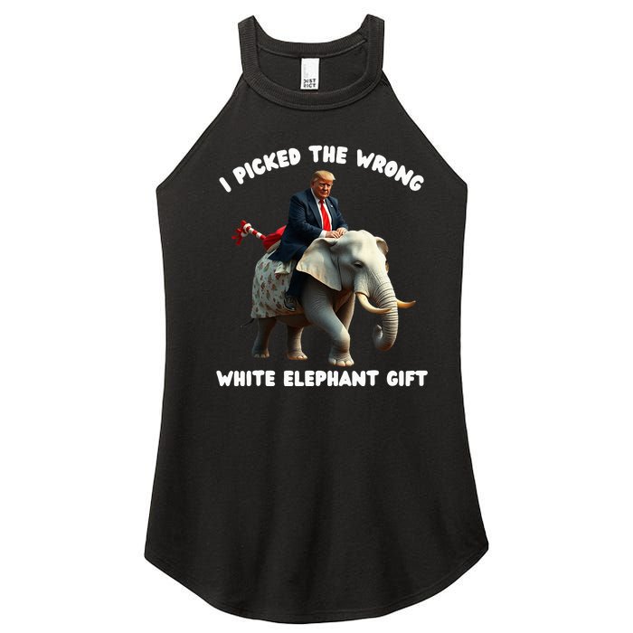 White Elephant Gag Wrapped Elephant Dumb Women's Perfect Tri Rocker Tank