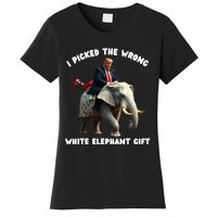 White Elephant Gag Wrapped Elephant Dumb Women's T-Shirt