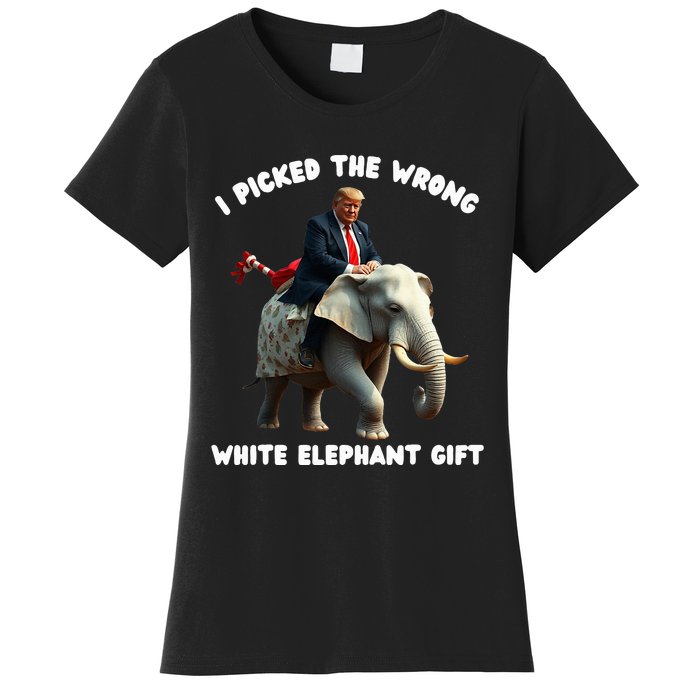 White Elephant Gag Wrapped Elephant Dumb Women's T-Shirt