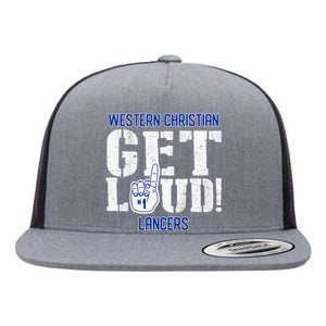 West End High School Get Loud Patriots Flat Bill Trucker Hat