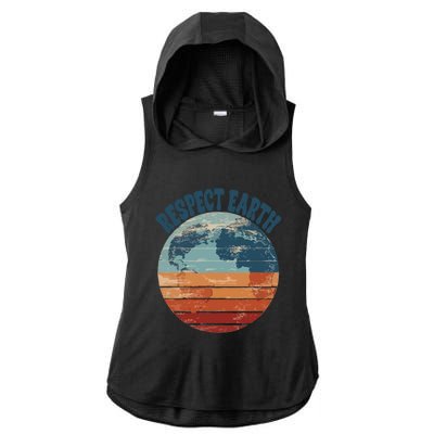 World Earth Health Day Gift Ladies PosiCharge Tri-Blend Wicking Draft Hoodie Tank