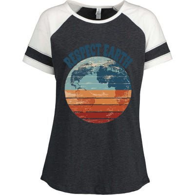 World Earth Health Day Gift Enza Ladies Jersey Colorblock Tee