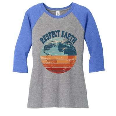 World Earth Health Day Gift Women's Tri-Blend 3/4-Sleeve Raglan Shirt