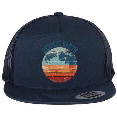 World Earth Health Day Gift Flat Bill Trucker Hat