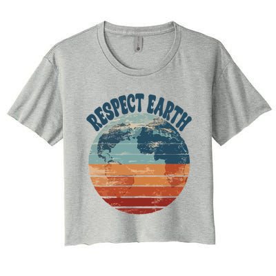 World Earth Health Day Gift Women's Crop Top Tee