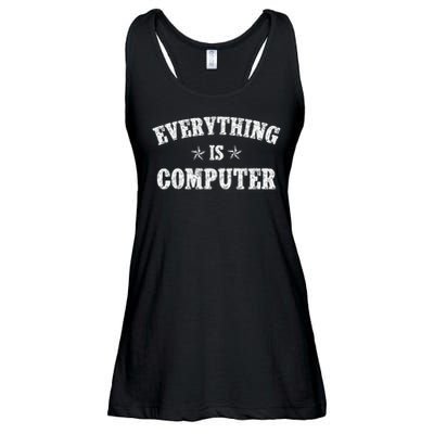Wow Everything Is Computer Trump Everything's Computer Ladies Essential Flowy Tank