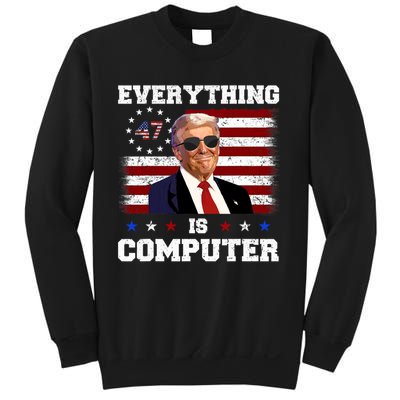Wow Everything Is Computer Trump Funny Meme Saying Sweatshirt