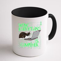 Wow Everything Is Computer Cat Mug
