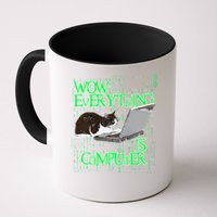 Wow Everything Is Computer Cat Mug