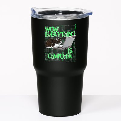 Wow Everything Is Computer Cat Tumbler