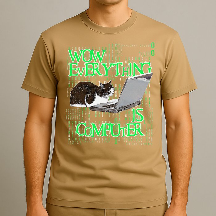 Wow Everything Is Computer Cat T-Shirt
