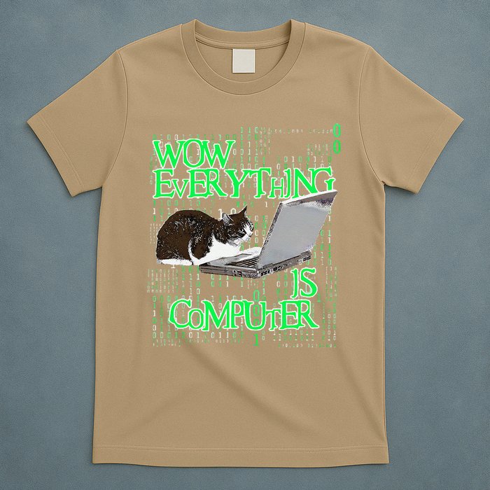 Wow Everything Is Computer Cat T-Shirt
