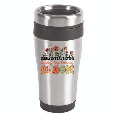 Wildflower Early Intervention Helping Tiny Human Bloom 16oz Travel Tumbler