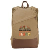Wildflower Early Intervention Helping Tiny Human Bloom Cotton Canvas Backpack
