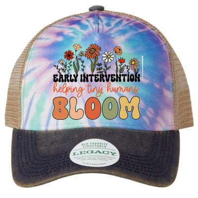 Wildflower Early Intervention Helping Tiny Human Bloom Legacy Tie Dye Trucker Hat