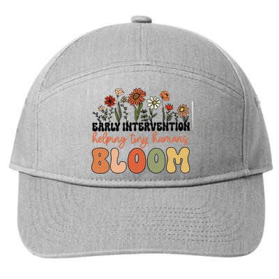 Wildflower Early Intervention Helping Tiny Human Bloom 7-Panel Snapback Hat