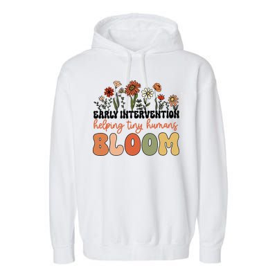 Wildflower Early Intervention Helping Tiny Human Bloom Garment-Dyed Fleece Hoodie