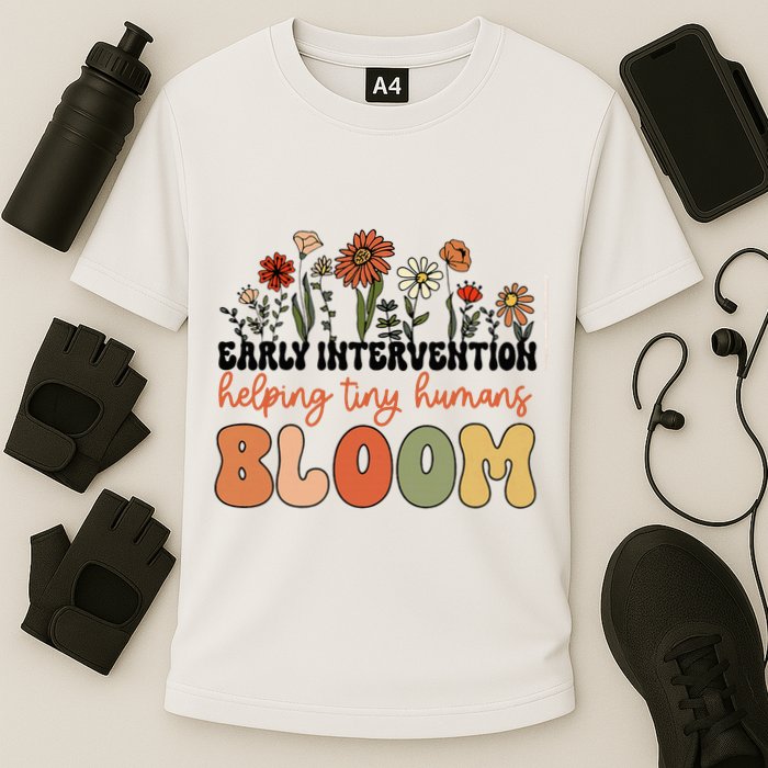 Wildflower Early Intervention Helping Tiny Human Bloom Performance Shirt