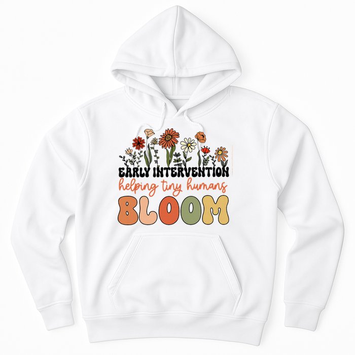 Wildflower Early Intervention Helping Tiny Human Bloom Hoodie