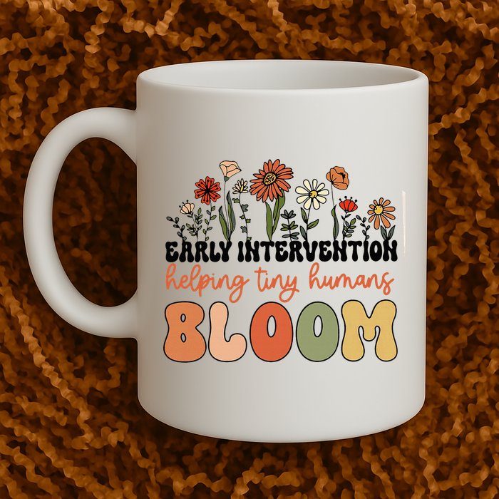 Wildflower Early Intervention Helping Tiny Human Bloom Mug