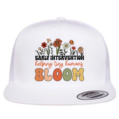 Wildflower Early Intervention Helping Tiny Human Bloom Flat Bill Trucker Hat