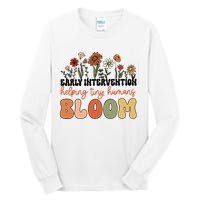 Wildflower Early Intervention Helping Tiny Human Bloom Tall Long Sleeve T-Shirt