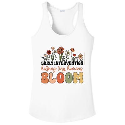 Wildflower Early Intervention Helping Tiny Human Bloom Ladies PosiCharge Competitor Racerback Tank