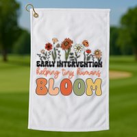 Wildflower Early Intervention Helping Tiny Human Bloom Golf Towel