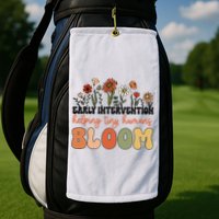 Wildflower Early Intervention Helping Tiny Human Bloom Golf Towel