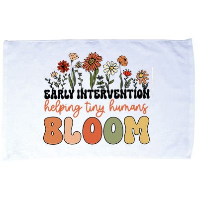Wildflower Early Intervention Helping Tiny Human Bloom Microfiber Hand Towel