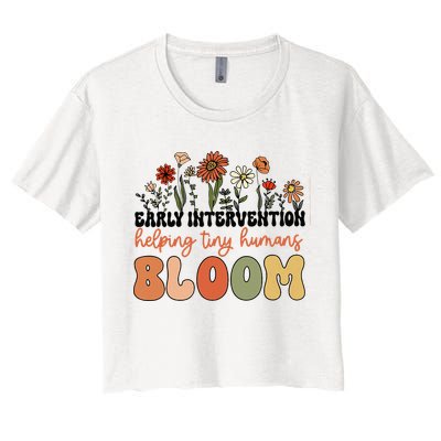 Wildflower Early Intervention Helping Tiny Human Bloom Crop Top