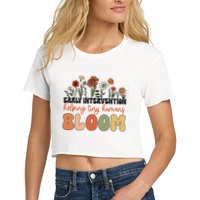 Wildflower Early Intervention Helping Tiny Human Bloom Crop Top
