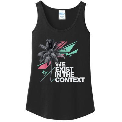 We Exist In The Context Feminist Kamala Coconut Ladies Essential Tank