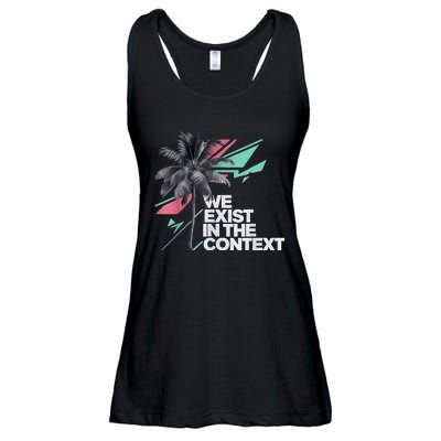 We Exist In The Context Feminist Kamala Coconut Ladies Essential Flowy Tank