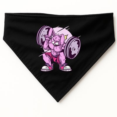 Weightlifting Rabbit USA-Made Doggie Bandana