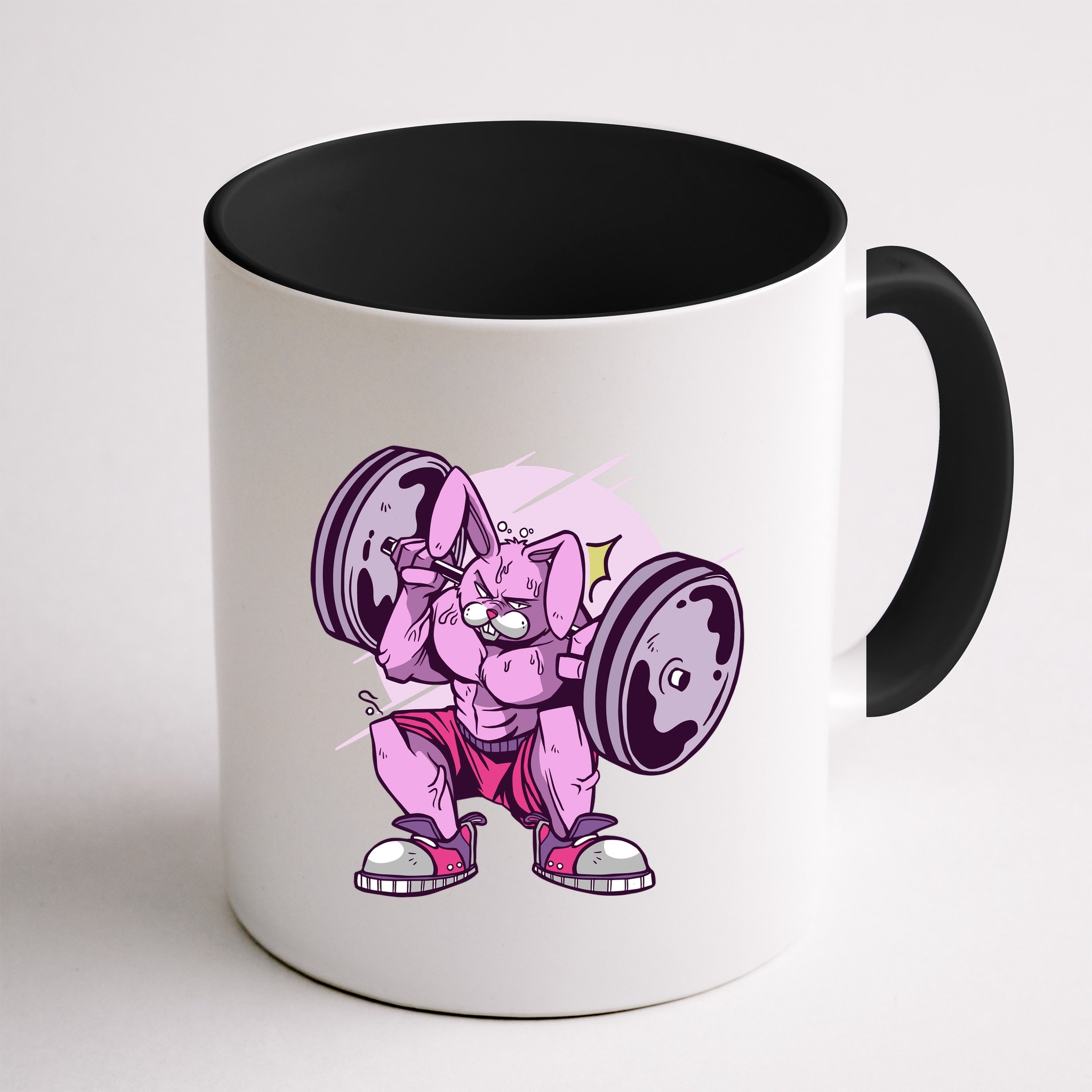 Weightlifting Rabbit Mug