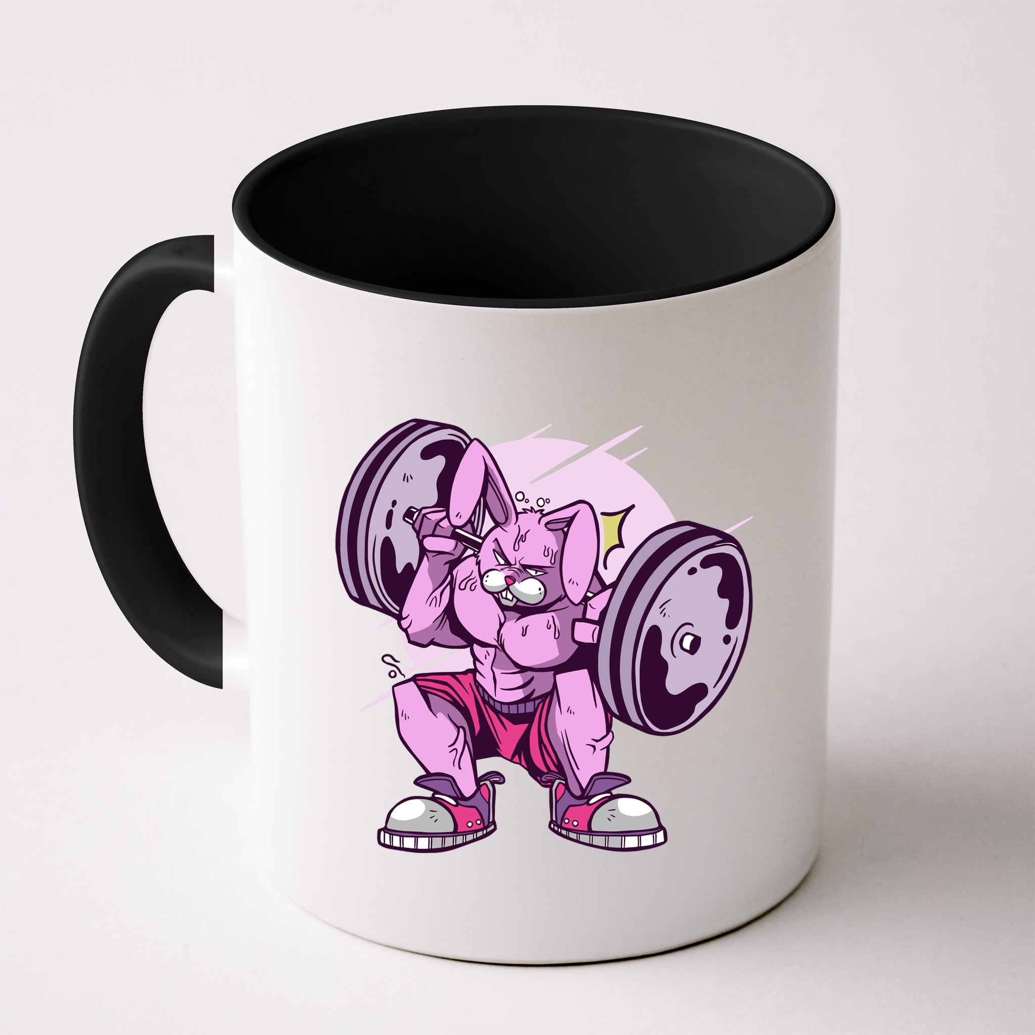 Weightlifting Rabbit Mug