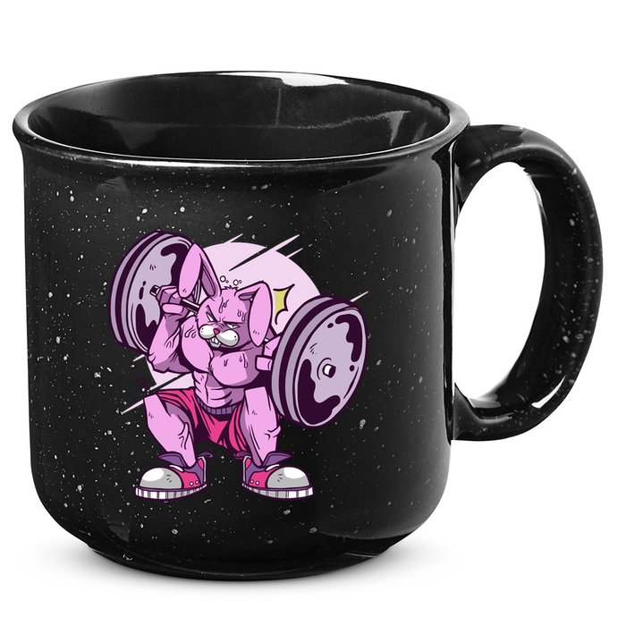 Weightlifting Rabbit 15oz Campfire Ceramic Mug