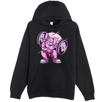 Weightlifting Rabbit Premium Pullover Hoodie