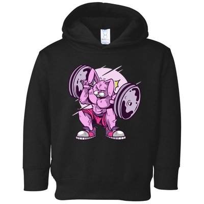 Weightlifting Rabbit Toddler Hoodie