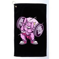 Weightlifting Rabbit Golf Towel