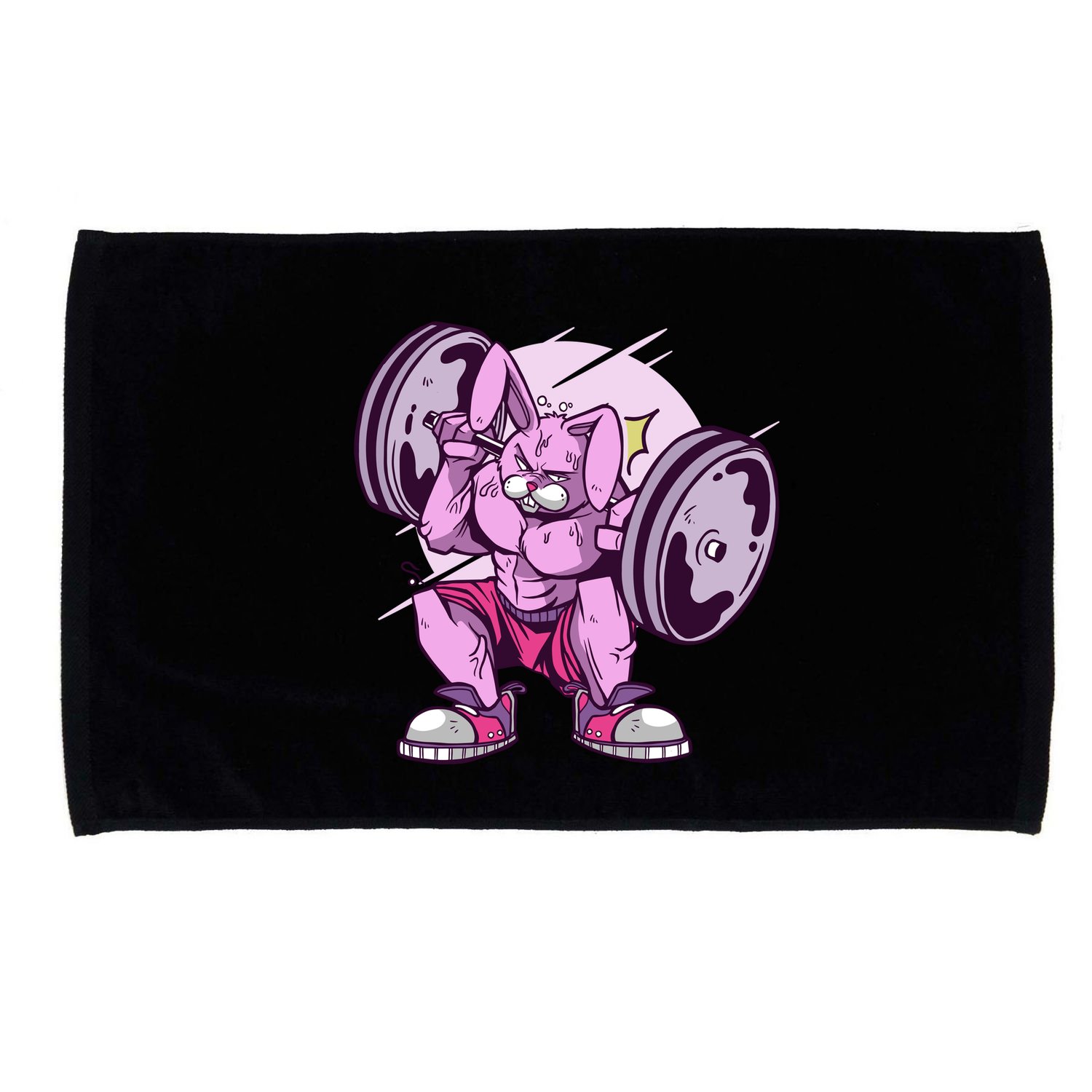 Weightlifting Rabbit Microfiber Hand Towel