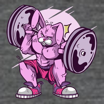 Weightlifting Rabbit T-Shirt