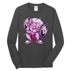 Weightlifting Rabbit Tall Long Sleeve T-Shirt