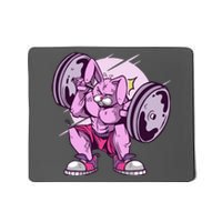 Weightlifting Rabbit Mousepad