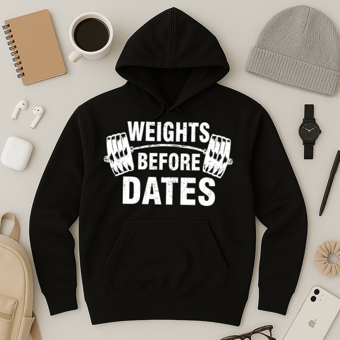 Weights Before Dates Motivation Hoodie