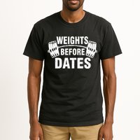 Weights Before Dates Motivation Tall T-Shirt