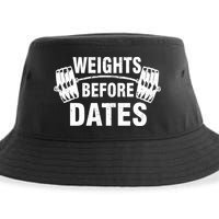 Weights Before Dates Motivation Sustainable Bucket Hat
