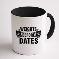 Weights Before Dates Motivation Mug